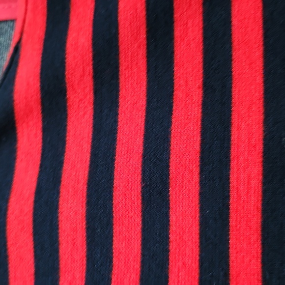 J. Crew size XS sleeveless dress,  striped navy/ red - Picture 4 of 12